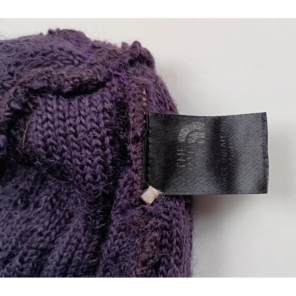 The North Face Cable Minna Beanie in Eggplant Purple One Size Winter Casual Cozy - Picture 7 of 7